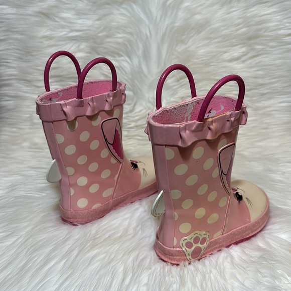 Cute Pink Cat Boots Size 8 - Picture 3 of 5